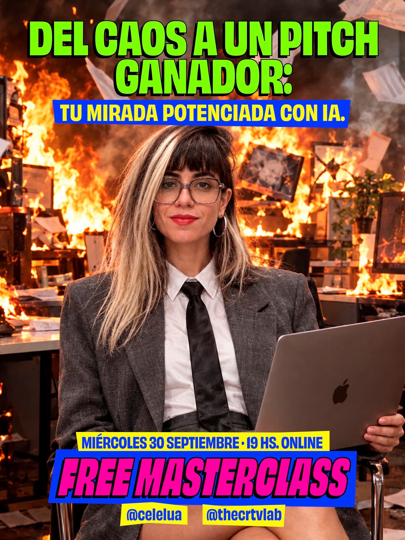Del caos a un pitch ganador: tu mirada potenciada con IA. Miércoles 30 de septiembre a las 19 hs, online y gratis